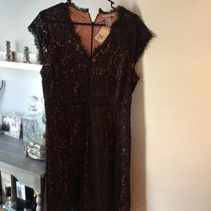 Lace dress (pink/black)